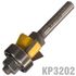 Bevel Trim Bit 1/2' X 3/8' Three Flute 22 1/4' Shank