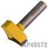 Panel Mould 1 1/2' X 3/4' Round Over Radius 7.5 1/2' Shank