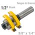 Tongue & Groove Assembly 3/8' X 1/4' 1/2' Shank