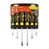 6pc Screwdriver Set With Wall Mountable Rack Ph Sl