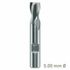 MAYKESTAG HSS-Co8 Slot End Mill 5mm Short Series 2 Flute Centre Cutting DIN 327 D