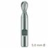 MAYKESTAG HSS-Co8 Slot End Mill With Radius 5mm Short Series 2 Flute Centre Cutting