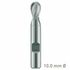 MAYKESTAG HSS-Co8 Slot End Mill With Radius 10mm Short Series 2 Flute Centre Cutting