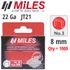 Galv Staples 22g Jt21 8mm X 1000pcs MILES No3