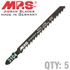 Jigsaw Blade Wood T-shank 6tpi T144d