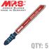 Jigsaw Blade Metal T-shank 21tpi T118a