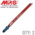 Jigsaw Blade Alum./plas. 100mm 8tpi T-sh. T127d
