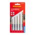 Drill Bit Set 5pcs Hss Fully Ground Titanium Hex Shank 1.5/2.5/3/4/5mm
