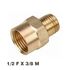 Reducer Brass 3/8x1/2 M/f