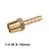 Hose Tail Connector Brass 1/4m X 10mm