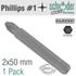 Pozi.no.2x50mm Classic Bit Bulk