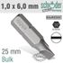 Slotted Bit 1.0x6.0 25mm Bulk
