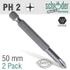 Phillips No.2 X 50mm Classic Power Bit 2cd