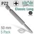 Pozi No.2 X 50mm Classic Power Bit 5cd