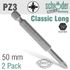 Pozi No.3 X 50mm Classic Power Bit 2cd