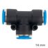 Pu Hose Fitting Tee 14mm