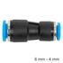 Pu Hose Fitting Reducer 6mm-4mm
