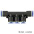 Pu Hose Fitting Manifold 6mm-4mm