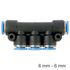 Pu Hose Fitting Manifold 6mm-6mm
