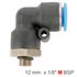 Elbow W/o-ring 12mm-1/8 M Pu Hose Fitting