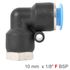 Pu Hose Fitting Elbow 10mm-1/8 F