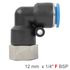 Pu Hose Fitting Elbow 12mm-1/4 F