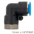 Pu Hose Fitting Elbow 14mm-1/4 F