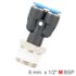 Pu Hose Fitting Y Joint 6mm-1/2 M
