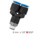 Pu Hose Fitting Y Joint 8mm-1/8 M