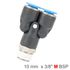 Pu Hose Fitting Y Joint 10mm-3/8 M