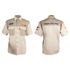 Vermont Mens Bush Shirt Khaki 100% Cotton Xl