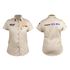 Vermont Ladies Pigeon Cap Sleeve Blouse Stone Small