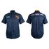 Vermont Mens Cotton Shirt Navy Blue Medium