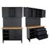 Wall Mount Metal Storage Unit 2000x1200mm Cupboard/peg Board/work Benc