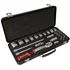 Socket & Ratchet Set 27pc 1/2' Dr Crv 8-32mm 12 Point Metal Case