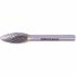 Rotary Burr Tungsten 10x25x6mm Round Point