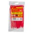 Nylon Cable Ties 3.5mm X 150mm Red 100pc