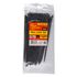 Nylon Cable Ties 4.8mm X 200mm Black 100pc
