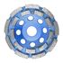 Dia. Cup Wheel 115mm X 22.23mm Dbl Row Laser Welded Industrial