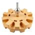 Rubber Eraser Wheel Serrated 100mm X 6mm Spindle