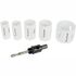 Hole Saw Set 6pce Bi-metal (22/25/32/35/51mm & 3/8 Hex Mandrel)