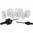Holesaw Set 9pc In Case Bi-metal 19 22 29 38 44 57mm