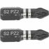 Impact Pozi.2 X 25mm Ins.bit 2/card Pz2