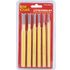 TORK CRAFT Pin Punch Set 6pc - 1.5, 3, 4, 5, 6, 8mm Yellow
