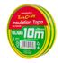 0.15mmx15mmx10m Yellow And Green Insulation Tape