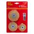 Wire Brush Set 3pce With Separate Shaft