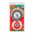 Wire Brush Set 3pce 100mm Twist Knot Wheel