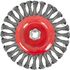 Wire Wheel Brush Single Section Twisted Plain 175mmxm14 Blister