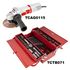 Angle Grinder 115mm & Cantilever Tool Box 71pc Combo