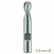 MAYKESTAG HSS-Co8 Slot End Mill With Radius 5mm Short Series 2 Flute Centre Cutting